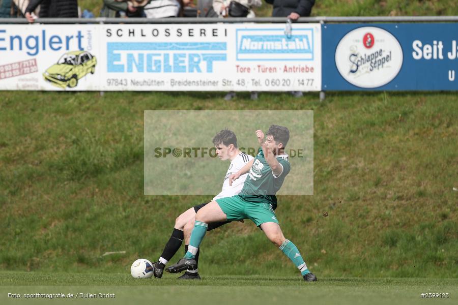sport, action, TSV Neuhütten-Wiesthal II, TSV, Sportgelände, Neuhütten, März 2024, Fussball, DJK Fellen, DJK, BFV, A-Klasse Würzburg Gr. 5, 17.03.2024, 17. Spieltag - Bild-ID: 2399123