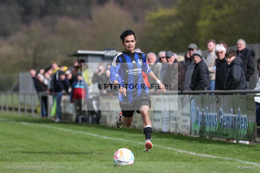 Sportgelände, Rieneck, 24.03.2024, sport, action, BFV, Fussball, März 2024, Kreisklasse Würzburg, 18. Spieltag, BCA, SVR, BSC Aura, SV Rieneck - Bild-ID: 2399806