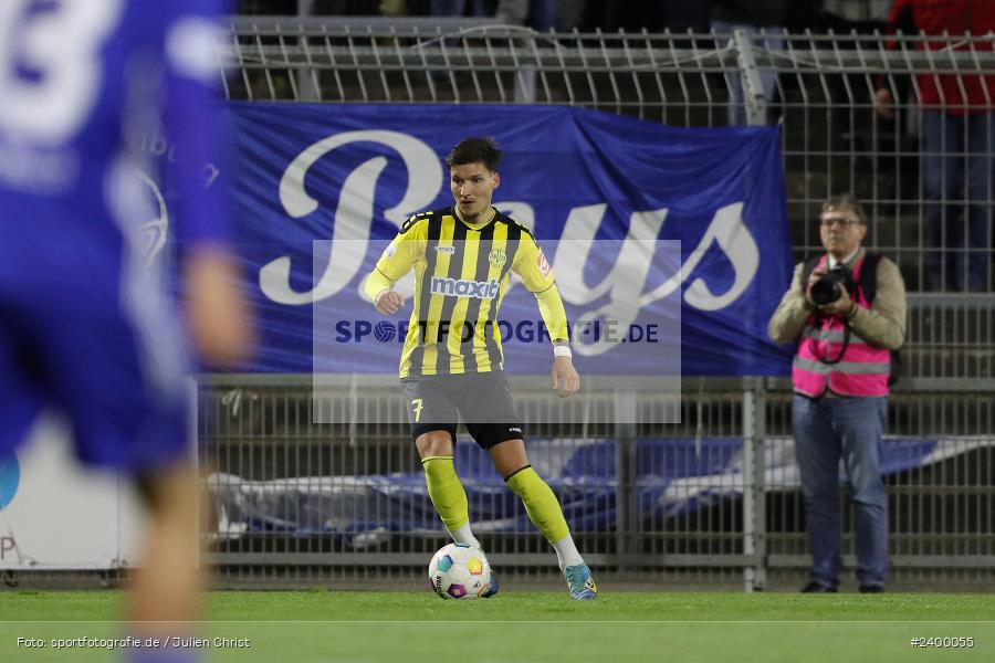 Stadion am Schönbusch, Aschaffenburg, 25.03.2024, sport, action, BFV, Fussball, März 2024, 26. Spieltag, Regionalliga Bayern, BAY, SVA, SpVgg Bayreuth, SV Viktoria Aschaffenburg - Bild-ID: 2400055