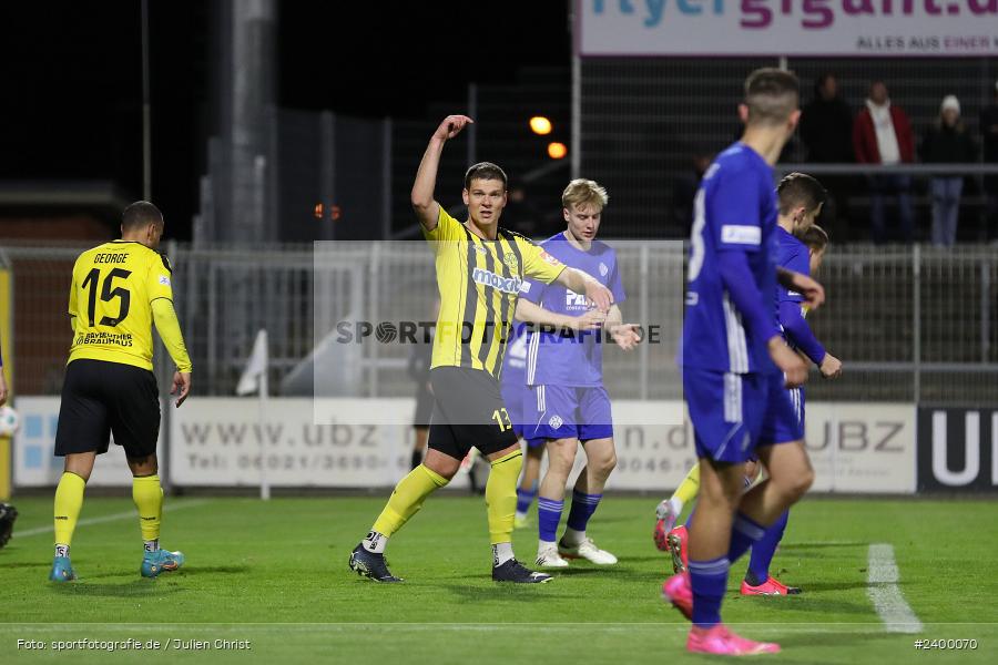 Stadion am Schönbusch, Aschaffenburg, 25.03.2024, sport, action, BFV, Fussball, März 2024, 26. Spieltag, Regionalliga Bayern, BAY, SVA, SpVgg Bayreuth, SV Viktoria Aschaffenburg - Bild-ID: 2400070