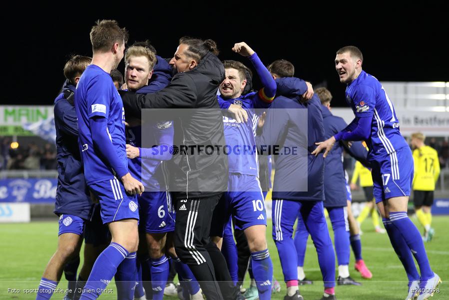 Team, Stadion am Schönbusch, Aschaffenburg, 25.03.2024, sport, action, BFV, Fussball, März 2024, 26. Spieltag, Regionalliga Bayern, BAY, SVA, SpVgg Bayreuth, SV Viktoria Aschaffenburg - Bild-ID: 2400098