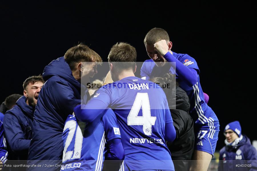 Team, Stadion am Schönbusch, Aschaffenburg, 25.03.2024, sport, action, BFV, Fussball, März 2024, 26. Spieltag, Regionalliga Bayern, BAY, SVA, SpVgg Bayreuth, SV Viktoria Aschaffenburg - Bild-ID: 2400103