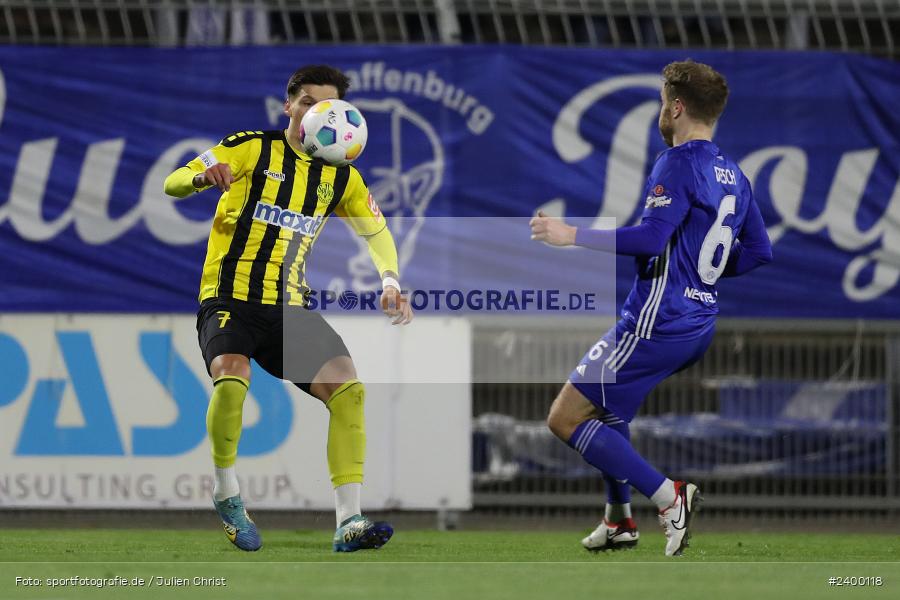 Stadion am Schönbusch, Aschaffenburg, 25.03.2024, sport, action, BFV, Fussball, März 2024, 26. Spieltag, Regionalliga Bayern, BAY, SVA, SpVgg Bayreuth, SV Viktoria Aschaffenburg - Bild-ID: 2400118