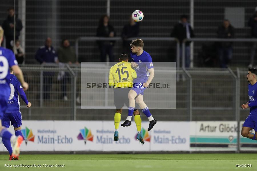 Stadion am Schönbusch, Aschaffenburg, 25.03.2024, sport, action, BFV, Fussball, März 2024, 26. Spieltag, Regionalliga Bayern, BAY, SVA, SpVgg Bayreuth, SV Viktoria Aschaffenburg - Bild-ID: 2400158