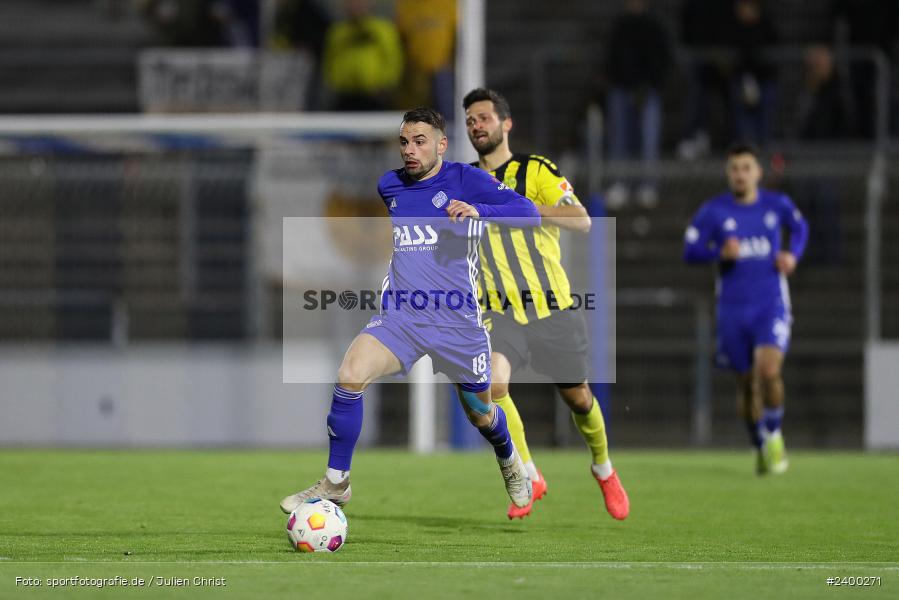 Stadion am Schönbusch, Aschaffenburg, 26.03.2024, sport, action, BFV, Fussball, März 2024, 26. Spieltag, Regionalliga Bayern, BAY, SVA, SpVgg Bayreuth, SV Viktoria Aschaffenburg - Bild-ID: 2400271