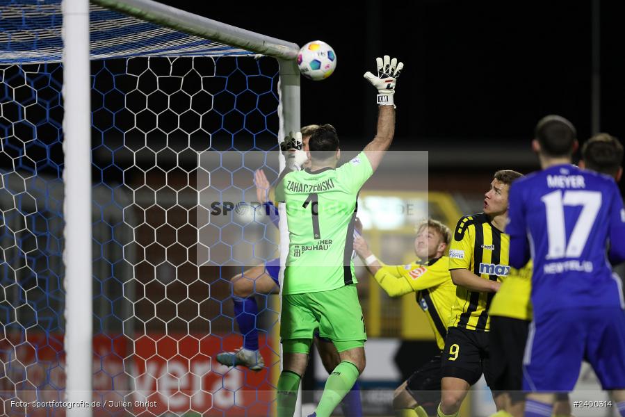 Stadion am Schönbusch, Aschaffenburg, 26.03.2024, sport, action, BFV, Fussball, März 2024, 26. Spieltag, Regionalliga Bayern, BAY, SVA, SpVgg Bayreuth, SV Viktoria Aschaffenburg - Bild-ID: 2400314