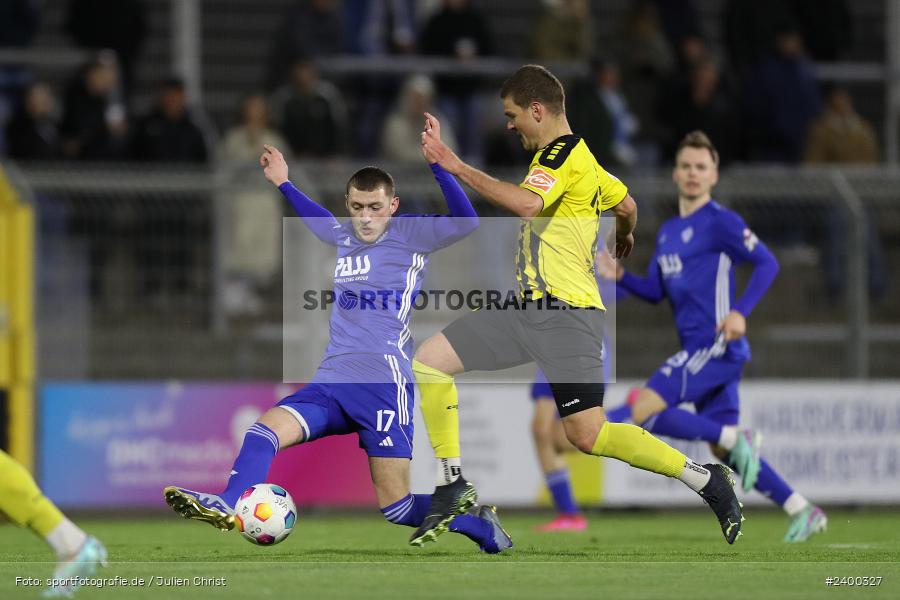 Stadion am Schönbusch, Aschaffenburg, 26.03.2024, sport, action, BFV, Fussball, März 2024, 26. Spieltag, Regionalliga Bayern, BAY, SVA, SpVgg Bayreuth, SV Viktoria Aschaffenburg - Bild-ID: 2400327