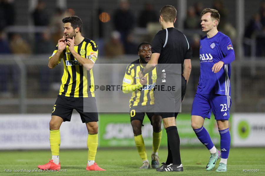 Stadion am Schönbusch, Aschaffenburg, 26.03.2024, sport, action, BFV, Fussball, März 2024, 26. Spieltag, Regionalliga Bayern, BAY, SVA, SpVgg Bayreuth, SV Viktoria Aschaffenburg - Bild-ID: 2400357