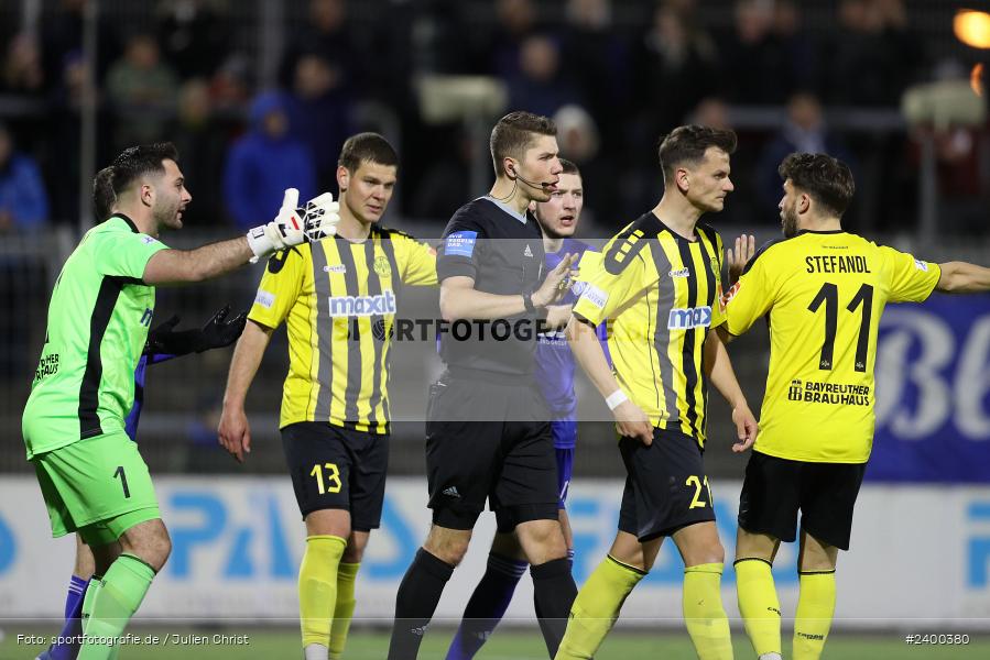 Stadion am Schönbusch, Aschaffenburg, 26.03.2024, sport, action, BFV, Fussball, März 2024, 26. Spieltag, Regionalliga Bayern, BAY, SVA, SpVgg Bayreuth, SV Viktoria Aschaffenburg - Bild-ID: 2400380