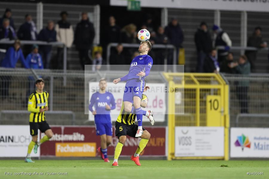 Stadion am Schönbusch, Aschaffenburg, 26.03.2024, sport, action, BFV, Fussball, März 2024, 26. Spieltag, Regionalliga Bayern, BAY, SVA, SpVgg Bayreuth, SV Viktoria Aschaffenburg - Bild-ID: 2400381