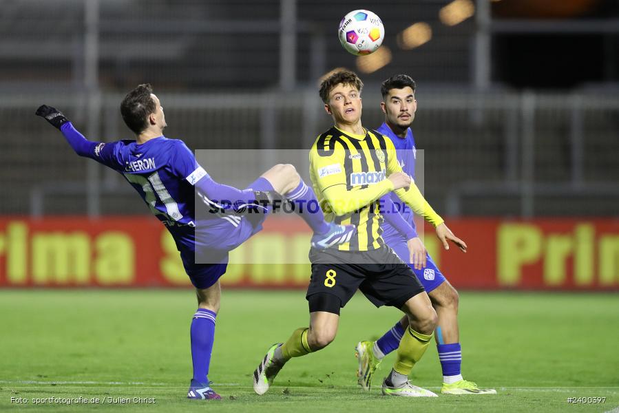Stadion am Schönbusch, Aschaffenburg, 26.03.2024, sport, action, BFV, Fussball, März 2024, 26. Spieltag, Regionalliga Bayern, BAY, SVA, SpVgg Bayreuth, SV Viktoria Aschaffenburg - Bild-ID: 2400397