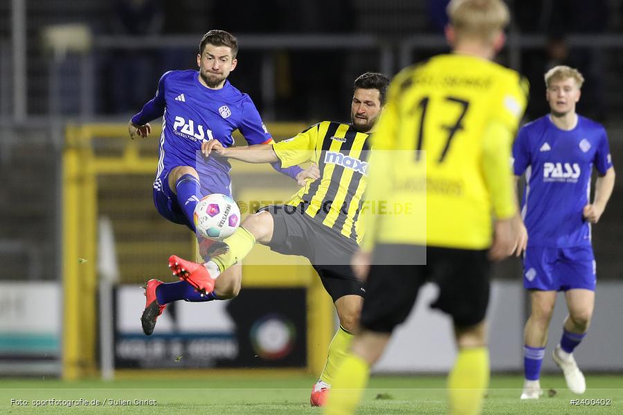 Stadion am Schönbusch, Aschaffenburg, 26.03.2024, sport, action, BFV, Fussball, März 2024, 26. Spieltag, Regionalliga Bayern, BAY, SVA, SpVgg Bayreuth, SV Viktoria Aschaffenburg - Bild-ID: 2400402