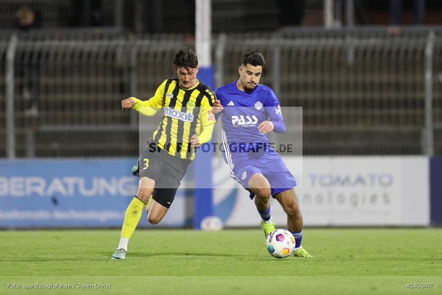 Stadion am Schönbusch, Aschaffenburg, 26.03.2024, sport, action, BFV, Fussball, März 2024, 26. Spieltag, Regionalliga Bayern, BAY, SVA, SpVgg Bayreuth, SV Viktoria Aschaffenburg - Bild-ID: 2400417