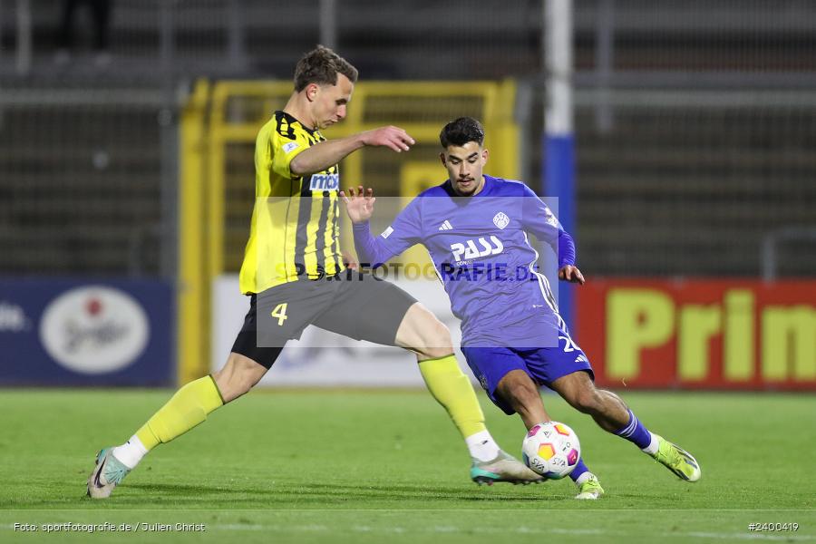 Stadion am Schönbusch, Aschaffenburg, 26.03.2024, sport, action, BFV, Fussball, März 2024, 26. Spieltag, Regionalliga Bayern, BAY, SVA, SpVgg Bayreuth, SV Viktoria Aschaffenburg - Bild-ID: 2400419