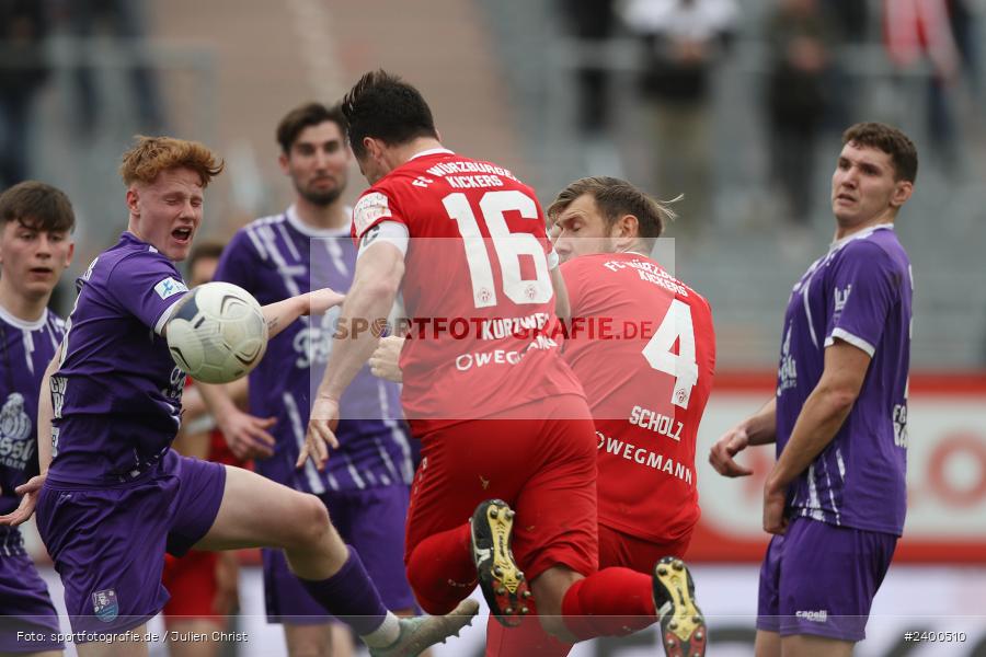 AKON Arena, Würzburg, 30.03.2024, sport, action, BFV, Fussball, März 2024, 27. Spieltag, Regionalliga Bayern, FCE, FWK, FC Eintracht Bamberg 2010, FC Würzburger Kickers - Bild-ID: 2400510