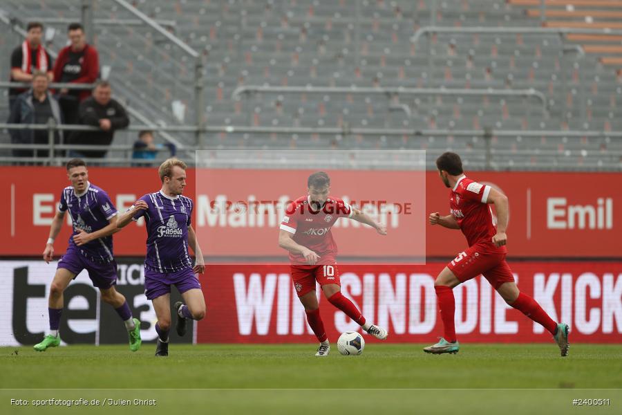 AKON Arena, Würzburg, 30.03.2024, sport, action, BFV, Fussball, März 2024, 27. Spieltag, Regionalliga Bayern, FCE, FWK, FC Eintracht Bamberg 2010, FC Würzburger Kickers - Bild-ID: 2400511