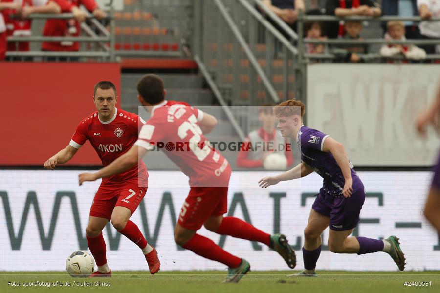 AKON Arena, Würzburg, 30.03.2024, sport, action, BFV, Fussball, März 2024, 27. Spieltag, Regionalliga Bayern, FCE, FWK, FC Eintracht Bamberg 2010, FC Würzburger Kickers - Bild-ID: 2400531