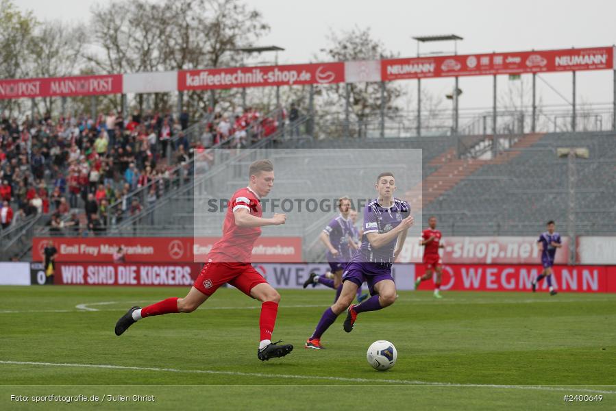 AKON Arena, Würzburg, 30.03.2024, sport, action, BFV, Fussball, März 2024, 27. Spieltag, Regionalliga Bayern, FCE, FWK, FC Eintracht Bamberg 2010, FC Würzburger Kickers - Bild-ID: 2400649