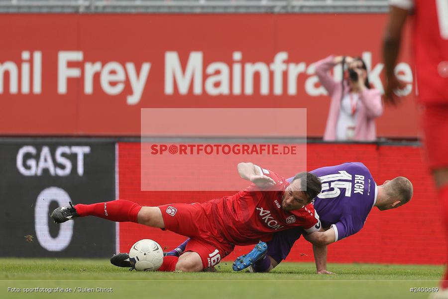 AKON Arena, Würzburg, 30.03.2024, sport, action, BFV, Fussball, März 2024, 27. Spieltag, Regionalliga Bayern, FCE, FWK, FC Eintracht Bamberg 2010, FC Würzburger Kickers - Bild-ID: 2400689