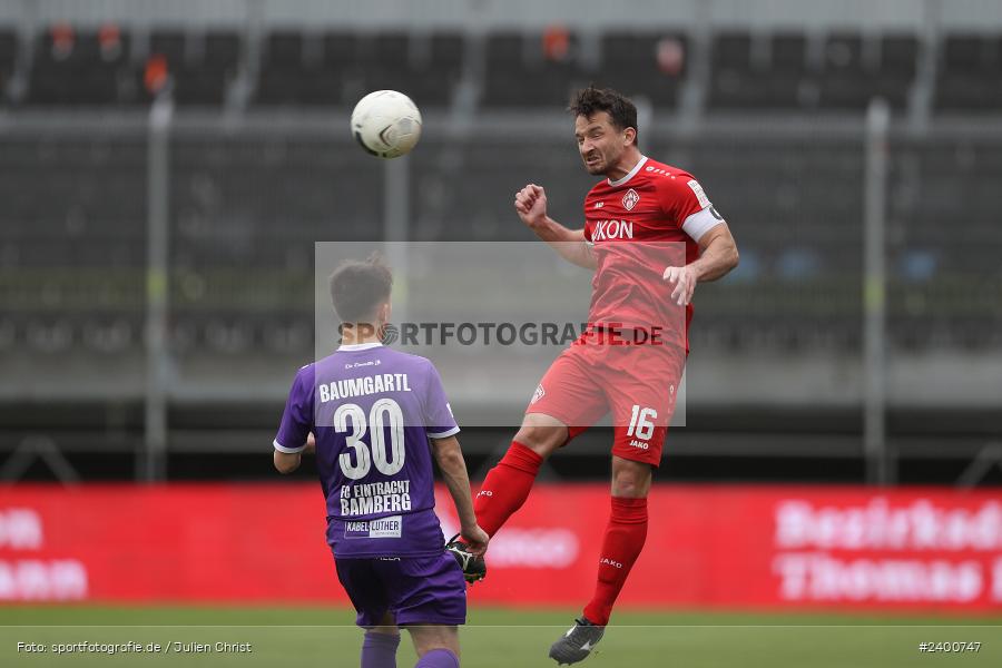 AKON Arena, Würzburg, 30.03.2024, sport, action, BFV, Fussball, März 2024, 27. Spieltag, Regionalliga Bayern, FCE, FWK, FC Eintracht Bamberg 2010, FC Würzburger Kickers - Bild-ID: 2400747