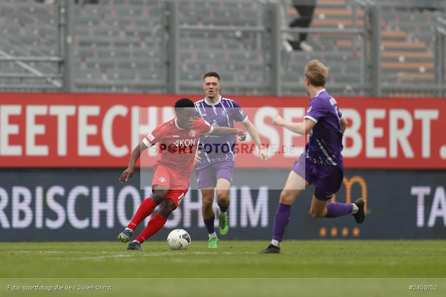 AKON Arena, Würzburg, 30.03.2024, sport, action, BFV, Fussball, März 2024, 27. Spieltag, Regionalliga Bayern, FCE, FWK, FC Eintracht Bamberg 2010, FC Würzburger Kickers - Bild-ID: 2400752