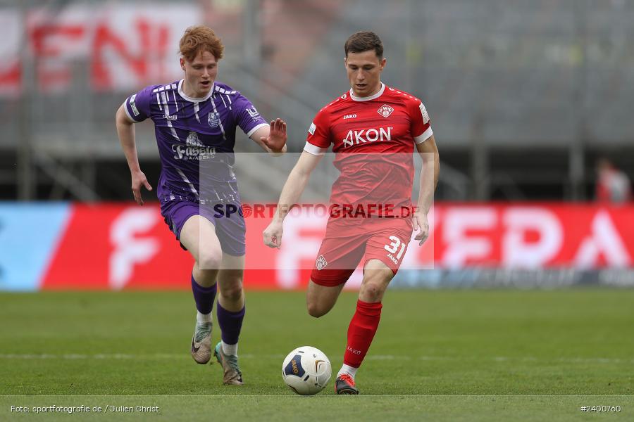 AKON Arena, Würzburg, 30.03.2024, sport, action, BFV, Fussball, März 2024, 27. Spieltag, Regionalliga Bayern, FCE, FWK, FC Eintracht Bamberg 2010, FC Würzburger Kickers - Bild-ID: 2400760 AKON Arena, Würzburg, 30.03.2024, sport, action, BFV, Fussball, März 2024, 27. Spieltag, Regionalliga Bayern, FCE, FWK, FC Eintracht Bamberg 2010, FC Würzburger Kickers - Bild-ID: 2400760