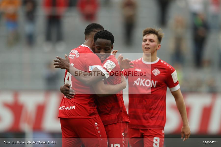 AKON Arena, Würzburg, 30.03.2024, sport, action, BFV, Fussball, März 2024, 27. Spieltag, Regionalliga Bayern, FCE, FWK, FC Eintracht Bamberg 2010, FC Würzburger Kickers - Bild-ID: 2400774