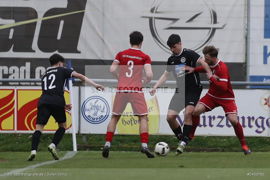 Schömig Digitaldruck Arena, Rimpar, 30.03.2024, sport, action, BFV, Fussball, März 2024, 27. Spieltag, Landesliga Nordwest, TUS, ASV, TuS Frammersbach, ASV Rimpar - Bild-ID: 2400780