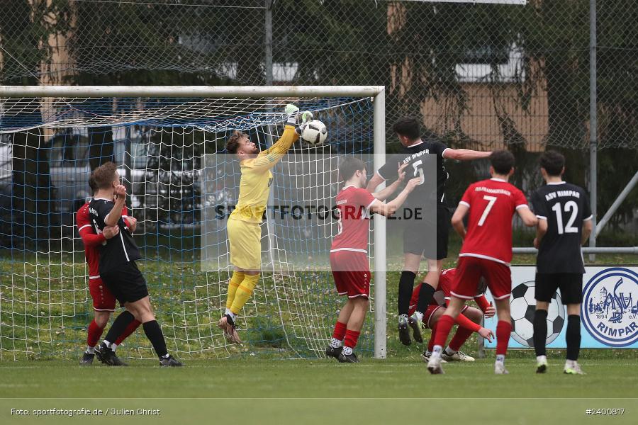 Schömig Digitaldruck Arena, Rimpar, 30.03.2024, sport, action, BFV, Fussball, März 2024, 27. Spieltag, Landesliga Nordwest, TUS, ASV, TuS Frammersbach, ASV Rimpar - Bild-ID: 2400817