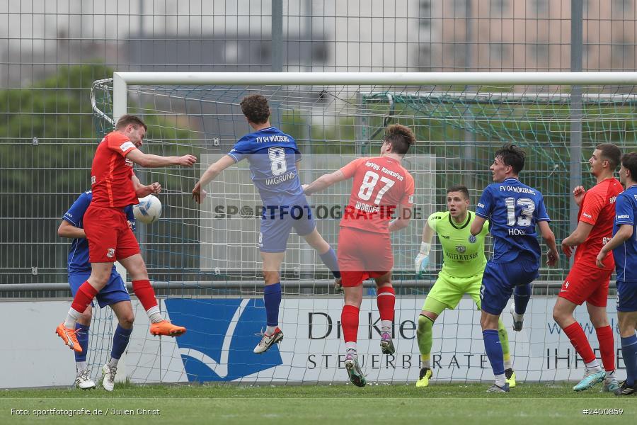 Sepp-Endres-Sportanlage, Würzburg, 30.03.2024, sport, action, BFV, Fussball, März 2024, 30. Spieltag, Bayernliga Nord, HAN, WFV, SpVgg Hankofen-Hailing, Würzburger FV 04 - Bild-ID: 2400859