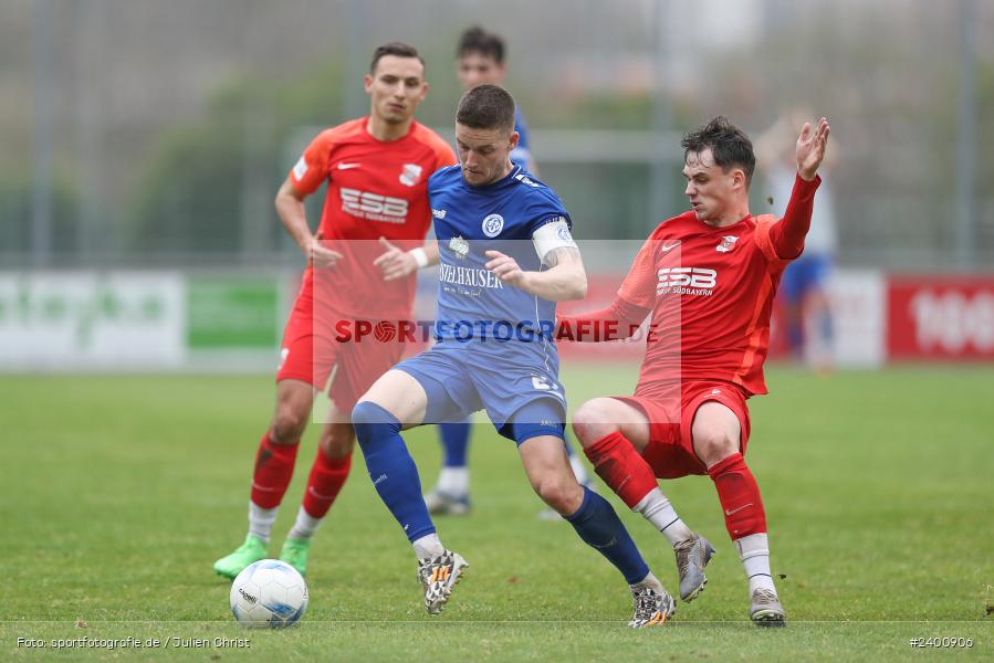 Sepp-Endres-Sportanlage, Würzburg, 30.03.2024, sport, action, BFV, Fussball, März 2024, 30. Spieltag, Bayernliga Nord, HAN, WFV, SpVgg Hankofen-Hailing, Würzburger FV 04 - Bild-ID: 2400906