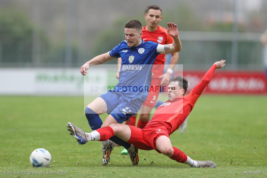 Sepp-Endres-Sportanlage, Würzburg, 30.03.2024, sport, action, BFV, Fussball, März 2024, 30. Spieltag, Bayernliga Nord, HAN, WFV, SpVgg Hankofen-Hailing, Würzburger FV 04 - Bild-ID: 2400907