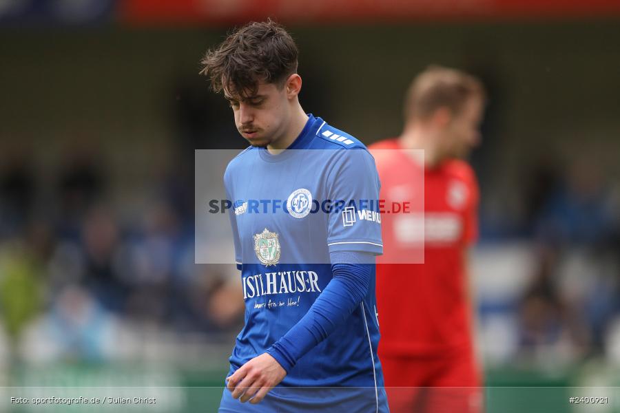 Sepp-Endres-Sportanlage, Würzburg, 30.03.2024, sport, action, BFV, Fussball, März 2024, 30. Spieltag, Bayernliga Nord, HAN, WFV, SpVgg Hankofen-Hailing, Würzburger FV 04 - Bild-ID: 2400921