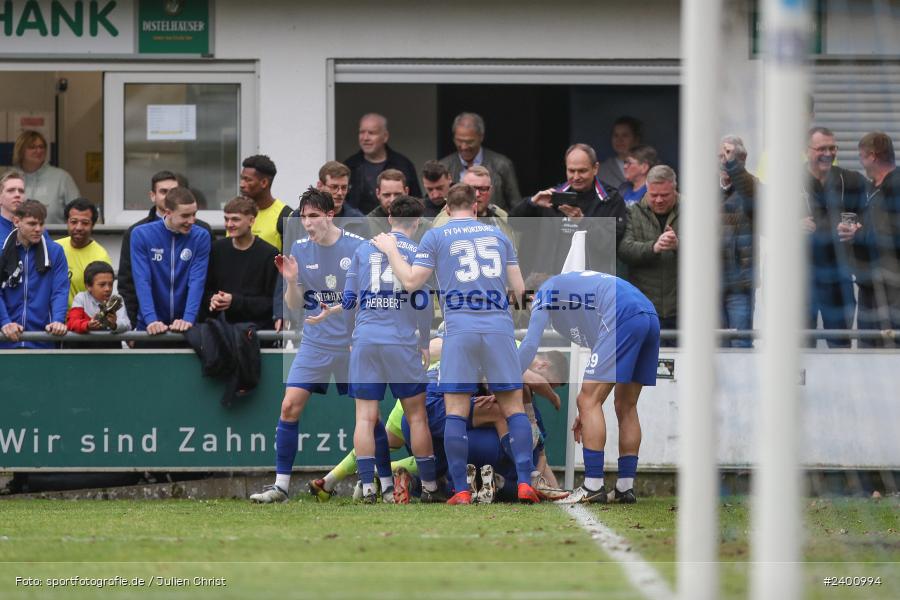 Sepp-Endres-Sportanlage, Würzburg, 30.03.2024, sport, action, BFV, Fussball, März 2024, 30. Spieltag, Bayernliga Nord, HAN, WFV, SpVgg Hankofen-Hailing, Würzburger FV 04 - Bild-ID: 2400994