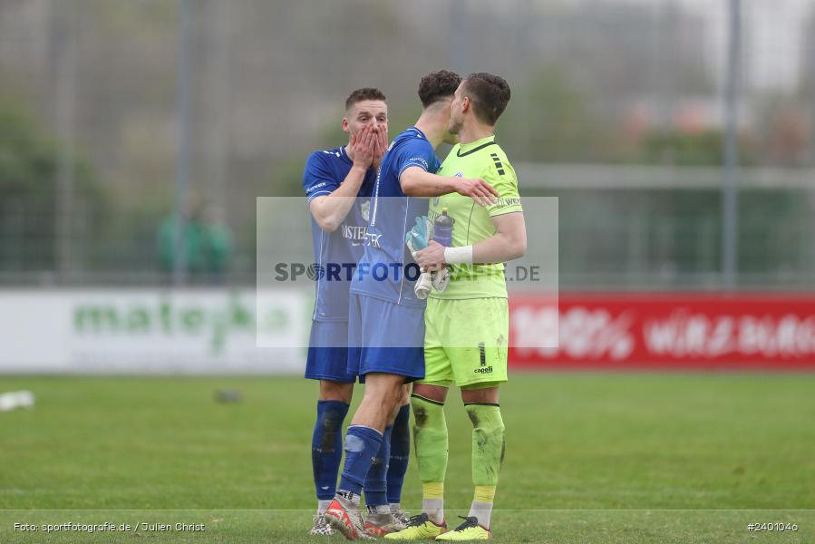 Sepp-Endres-Sportanlage, Würzburg, 30.03.2024, sport, action, BFV, Fussball, März 2024, 30. Spieltag, Bayernliga Nord, HAN, WFV, SpVgg Hankofen-Hailing, Würzburger FV 04 - Bild-ID: 2401046