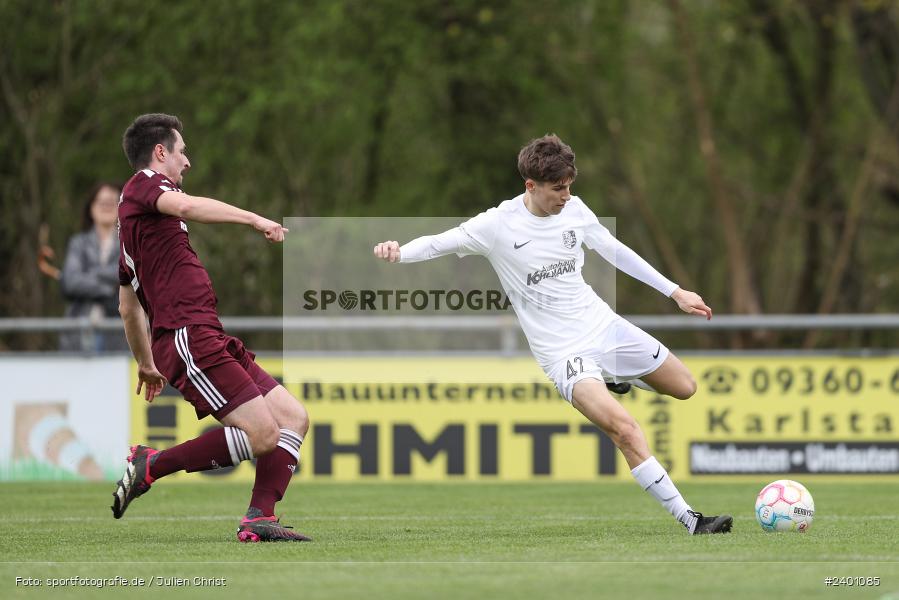 action, TuS Röllbach, TUS, TSV Karlburg, TSV, Sport, Landesliga Nordwest, Karlburg, Fussball, Fundamentum Sportpark, BFV, April 2024, 27. Spieltag, 01.04.2024 - Bild-ID: 2401085