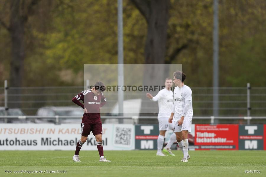 action, TuS Röllbach, TUS, TSV Karlburg, TSV, Sport, Landesliga Nordwest, Karlburg, Fussball, Fundamentum Sportpark, BFV, April 2024, 27. Spieltag, 01.04.2024 - Bild-ID: 2401136