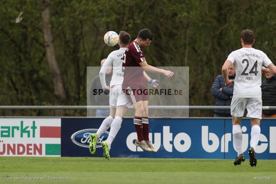 action, TuS Röllbach, TUS, TSV Karlburg, TSV, Sport, Landesliga Nordwest, Karlburg, Fussball, Fundamentum Sportpark, BFV, April 2024, 27. Spieltag, 01.04.2024 - Bild-ID: 2401138