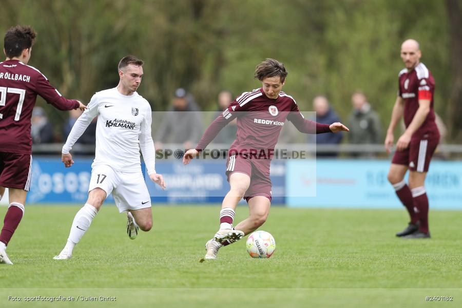 action, TuS Röllbach, TUS, TSV Karlburg, TSV, Sport, Landesliga Nordwest, Karlburg, Fussball, Fundamentum Sportpark, BFV, April 2024, 27. Spieltag, 01.04.2024 - Bild-ID: 2401182