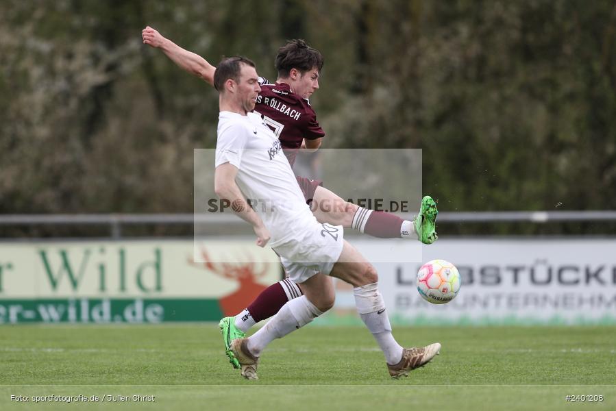 action, TuS Röllbach, TUS, TSV Karlburg, TSV, Sport, Landesliga Nordwest, Karlburg, Fussball, Fundamentum Sportpark, BFV, April 2024, 27. Spieltag, 01.04.2024 - Bild-ID: 2401208