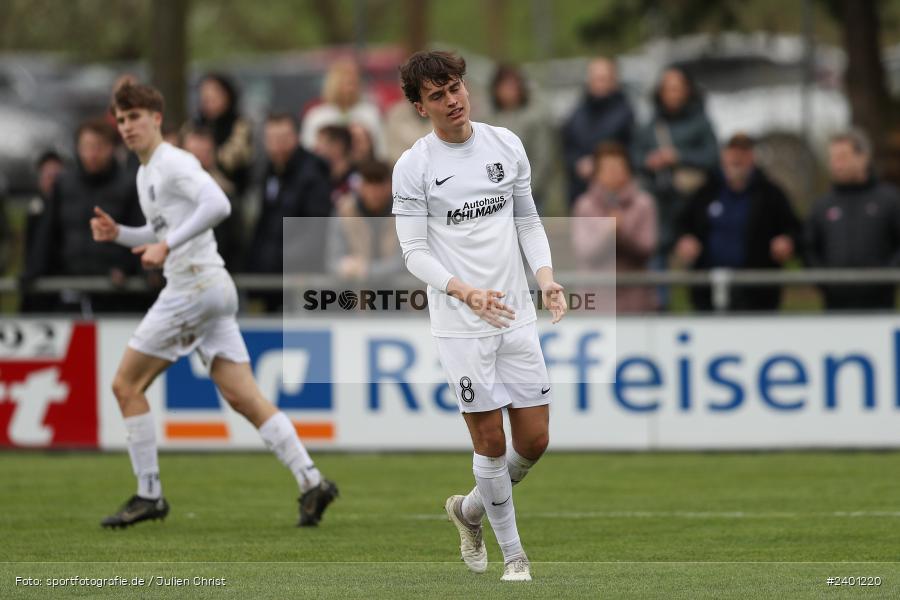 action, TuS Röllbach, TUS, TSV Karlburg, TSV, Sport, Landesliga Nordwest, Karlburg, Fussball, Fundamentum Sportpark, BFV, April 2024, 27. Spieltag, 01.04.2024 - Bild-ID: 2401220