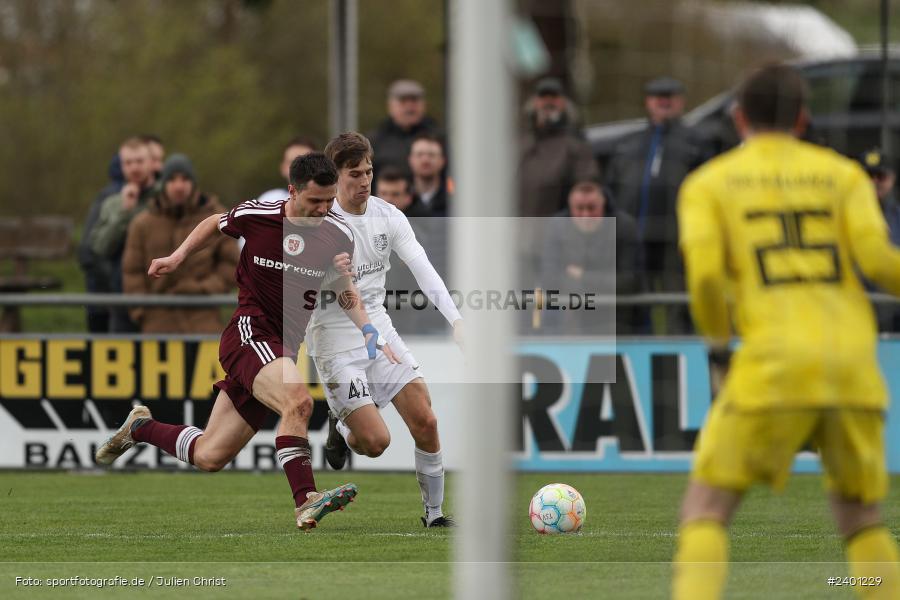 action, TuS Röllbach, TUS, TSV Karlburg, TSV, Sport, Landesliga Nordwest, Karlburg, Fussball, Fundamentum Sportpark, BFV, April 2024, 27. Spieltag, 01.04.2024 - Bild-ID: 2401229