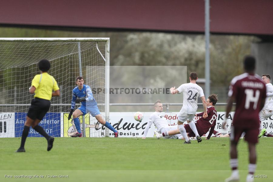 action, TuS Röllbach, TUS, TSV Karlburg, TSV, Sport, Landesliga Nordwest, Karlburg, Fussball, Fundamentum Sportpark, BFV, April 2024, 27. Spieltag, 01.04.2024 - Bild-ID: 2401236