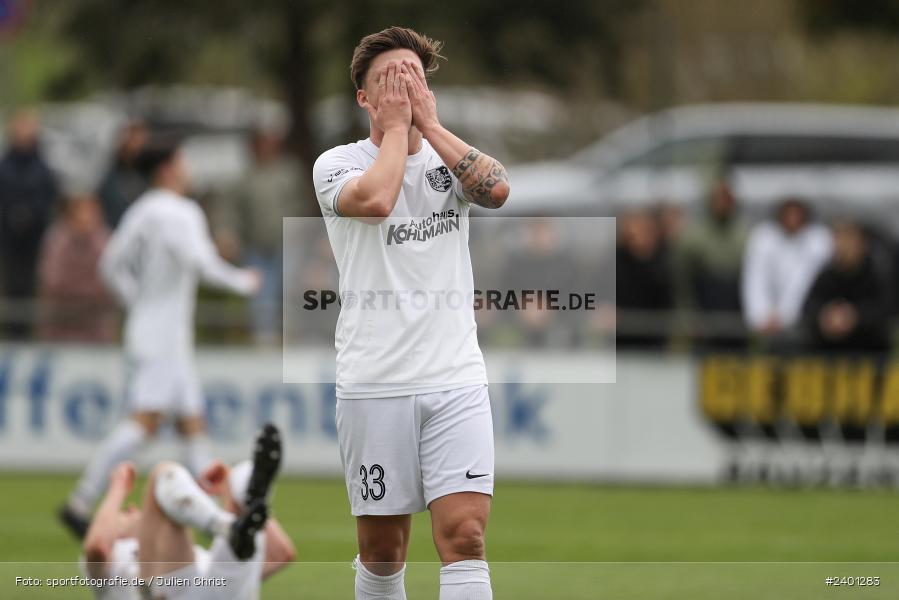 action, TuS Röllbach, TUS, TSV Karlburg, TSV, Sport, Landesliga Nordwest, Karlburg, Fussball, Fundamentum Sportpark, BFV, April 2024, 27. Spieltag, 01.04.2024 - Bild-ID: 2401283