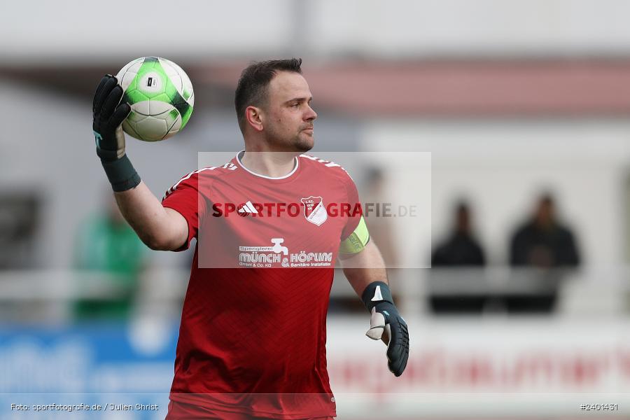 Sportgelände, Gössenheim, 01.04.2024, sport, action, BFV, Fussball, April 2024, Kreisliga Würzburg Gr. 2, FVK, FCG, FV Karlstadt, FC Gössenheim - Bild-ID: 2401431