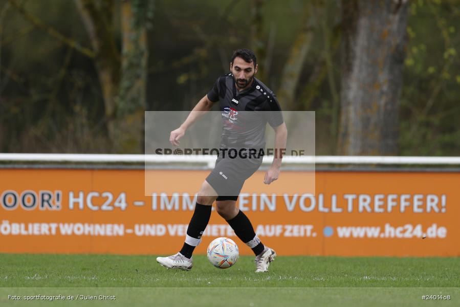 Sportgelände, Karlstadt, 01.04.2024, sport, action, BFV, Fussball, April 2024, A-Klasse Würzburg Gr. 4, (SG) DJK Oberndorf/SV Bischbrunn, FV Karlstadt II - Bild-ID: 2401468