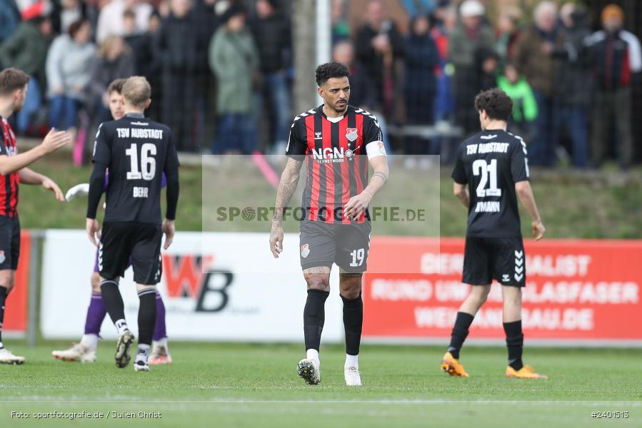 action, TSV Aubstadt, Sport, Regionalliga Bayern, Nachholspieltag, NGN Arena, Fussball, FWK, FC Würzburger Kickers, BFV, Aubstadt, April 2024, AUB, 02.04.2024 - Bild-ID: 2401513