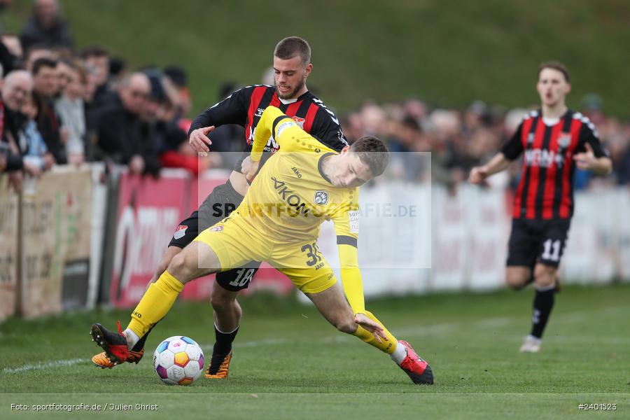 action, TSV Aubstadt, Sport, Regionalliga Bayern, Nachholspieltag, NGN Arena, Fussball, FWK, FC Würzburger Kickers, BFV, Aubstadt, April 2024, AUB, 02.04.2024 - Bild-ID: 2401523