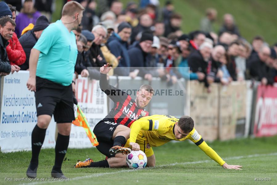 action, TSV Aubstadt, Sport, Regionalliga Bayern, Nachholspieltag, NGN Arena, Fussball, FWK, FC Würzburger Kickers, BFV, Aubstadt, April 2024, AUB, 02.04.2024 - Bild-ID: 2401526