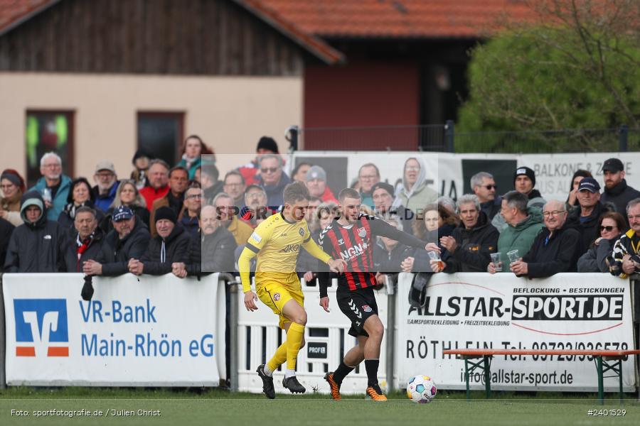 action, TSV Aubstadt, Sport, Regionalliga Bayern, Nachholspieltag, NGN Arena, Fussball, FWK, FC Würzburger Kickers, BFV, Aubstadt, April 2024, AUB, 02.04.2024 - Bild-ID: 2401529